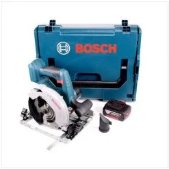 Bosch GKS 18 V-57 G Professional Scie Circulaire Sans Fil + 1x Batterie GBA 5,0 Ah + Coffret De Transport L-Boxx - Sans Chargeur -Scie électrique portative Soldes 10317742 4