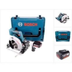 Bosch GKS 18 V-57 G Professional Scie Circulaire Sans Fil + 1x Batterie GBA 5,0 Ah + Coffret De Transport L-Boxx - Sans Chargeur -Scie électrique portative Soldes 10317742 5