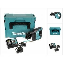 Makita DJR 188 RTJ 18 V Brushless Li-ion Scie Récipro Sans Fil Avec Coffret De Transport Makpac 2 + 2x Batteries Makita BL 1850 5,0 Ah / 5000 MAh + Chargeur Makita DC 18 RC -Scie électrique portative Soldes 10585379 3
