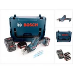 Bosch GSA 18 V-LI C Professional Scie Sabre Sans Fil Avec Boîtier L-Boxx + 2x Batteries Bosch GBA 5,0 Ah + Chargeur -Scie électrique portative Soldes 10642734 4