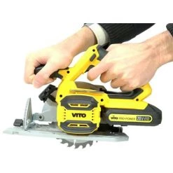 VITO PRO-POWER Scie Circulaire Diam 150 Mm Sans Fil 20 V VITOPOWER + 2 Batteries 2.0 Ah + 1 Chargeur Rapide 7 VITO PRO-POWER Scie Circulaire Diam 150 Mm Sans Fil 20 V VITOPOWER + 2 Batteries 2.0 Ah + 1 Chargeur Rapide -Scie électrique portative Soldes 10733357 3