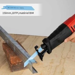 Scie Sabre 850W TEENO,2 Lames Fournies - Rouge -Scie électrique portative Soldes 10817272 5