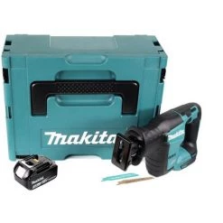Makita DJR 188 F1J 18 V Brushless Li-ion Scie Récipro Sans Fil Avec Coffret De Transport Makpac + 1x Batterie Makita BL 1830 3,0 Ah / 3000 MAh - Sans Chargeur