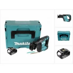 Makita DJR 188 F1J 18 V Brushless Li-ion Scie Récipro Sans Fil Avec Coffret De Transport Makpac + 1x Batterie Makita BL 1830 3,0 Ah / 3000 MAh - Sans Chargeur -Scie électrique portative Soldes 10979402 3