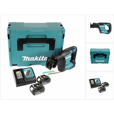 Makita DJR 188 RFJ 18 V Brushless Li-ion Scie Récipro Sans Fil Avec Coffret De Transport Makpac + 2x Batteries Makita BL 1830 3,0 Ah / 3000 MAh + Chargeur Makita DC 18 RC 3 Makita DJR 188 RFJ 18 V Brushless Li-ion Scie Récipro Sans Fil Avec Coffret De Transport Makpac + 2x Batteries Makita BL 1830 3,0 Ah / 3000 MAh + Chargeur Makita DC 18 RC – Image 3