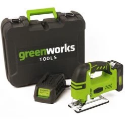 Scie Sauteuse Sans Fil Greenworks 24v Avec Batterie Et Chargeur