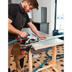 Scie Circulaire BOSCH GKS 18V-57 G (2 X 5,0Ah GAL1880CV L-Boxx 238) -Scie électrique portative Soldes 12207217 3