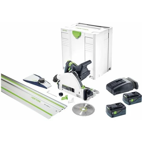 Festool TSC 55 Li 5,2 REBI-Set-SCA-FS Scie Plongeante Sans Fil 18 V / 36 V + Systainer + 2 X Batteries 5,2 Ah + Chargeur ( 575745 ) 2 Festool TSC 55 Li 5,2 REBI-Set-SCA-FS Scie Plongeante Sans Fil 18 V / 36 V + Systainer + 2 X Batteries 5,2 Ah + Chargeur ( 575745 ) – Image 2
