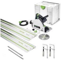 Scie électrique portative Soldes 5 FESTOOL Scie Plongeante TS55FEBQ +FS1400/2 +FSV/2 +FSZ120/2 - 575961