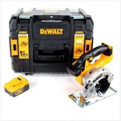 Dewalt DCS 373 Scie Circulaire Sans Fil Métal 18V Li-Ion + Coffret De Transport TSTAK + Lame De Scie 140mm + 1x Batterie DCB 184 5,0 Ah -Scie électrique portative Soldes 12958098 4