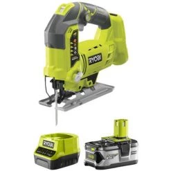 Pack RYOBI Scie Sauteuse Pendulaire 18V OnePlus R18JS-0 - 1 Batterie 5.0Ah - 1 Chargeur Rapide 2.0Ah RC18120-150