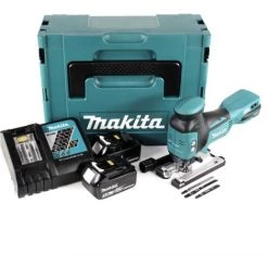 Makita DJV 181 RTJ 18 V Li-ion Scie Sauteuse Sans Fil + 2x Batteries BL 1850 B 5,0 Ah + Chargeur Rapide Makita DC 18 RC -Scie électrique portative Soldes 14672089 3