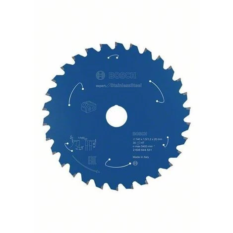 Bosch Professional Lame De Scie Circulaire Expert For Stainless Steel, 140 X 1,5/1,2 X 20, 30 Dents - 2608644531 1 Bosch Professional Lame De Scie Circulaire Expert For Stainless Steel, 140 X 1,5/1,2 X 20, 30 Dents - 2608644531