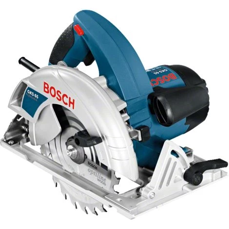 Scie Circulaire BOSCH GKS 65 Professional - 1600 W Ø 190 Mm + 1 Lame De Scie Optiline - 0601667000 1 Scie Circulaire BOSCH GKS 65 Professional - 1600 W Ø 190 Mm + 1 Lame De Scie Optiline - 0601667000
