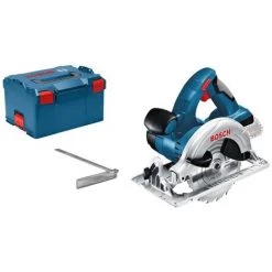Bosch Professional Scie Circulaire Sans Fil GKS 18 V-LI Professional + L-BOXX (sans Batterie Ni Chargeur) - 060166H006