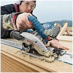 PACK - BOSCH Scie Circulaire 165mm 1200W GKS55+G + FSN1600 - 0601682002 8 PACK - BOSCH Scie Circulaire 165mm 1200W GKS55+G + FSN1600 - 0601682002 -Scie électrique portative Soldes 1542070 4