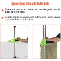 ASUPERMALL Coupeuse Pour Plaques De Platre A Double Lame Et 4 Roulements Plage De Coupe De 20 A 600 Mm 7 ASUPERMALL Coupeuse Pour Plaques De Platre A Double Lame Et 4 Roulements Plage De Coupe De 20 A 600 Mm -Scie électrique portative Soldes 15815470 3