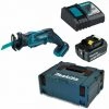 Makita DJR183RTJ1 Scie Récipro à Batterie 18V Li-Ion (1x Batterie 5.0Ah) Dans MAKPAC - Changement Rapide