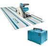 Makita SP6000J1X2 - Scie Plongeante - Incl. Rail De Guidage (2pcs) Dans Fourreau Et MAKPAC - 1300W - 165mm