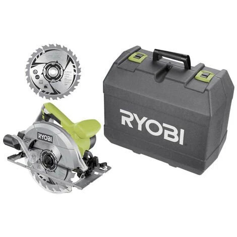 Scie Circulaire RYOBI 1400W 66mm - 2 Lame 20 Dents - 1 Coffret RCS1400-K2B 1 Scie Circulaire RYOBI 1400W 66mm - 2 Lame 20 Dents - 1 Coffret RCS1400-K2B