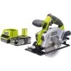 Pack RYOBI Scie Circulaire 18V OnePlus Diamètre 150 Mm RWSL1801M - 1 Batterie 2.5Ah - 1 Chargeur Rapide RC18120-125