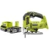 Pack RYOBI Scie Sauteuse Pendulaire 18V OnePlus R18JS-0 - 1 Batterie 2.5Ah - 1 Chargeur Rapide RC18120-125