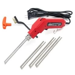 WILTEC Coupe Polystyrène électrique 150W Jusqu'à 600°C Chauffage Rapide Avec Lames 150/200mm