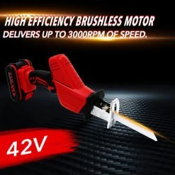 ASUPERMALL 42Vf Scies Alternatives Exterieur Scie Sauteuse Outils Portatifs Sans Fil A Commande Electrique Avec Batterie Rechargeable Au Lithium, Batterie 2Pcs -Scie électrique portative Soldes 20007674 5