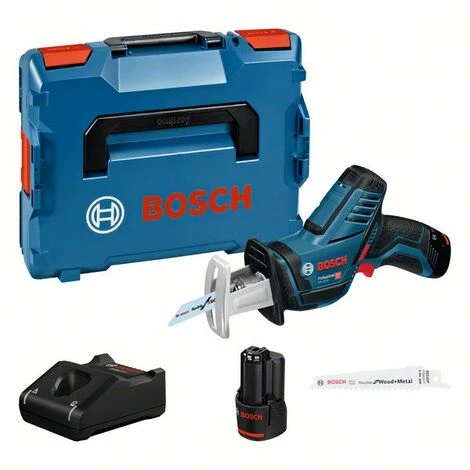 Bosch Professional Scie Sabre Sans Fil GSA 12V 14 Avec 2 Batteries 3,0 Ah, Chargeur L BOXX 060164L976 1 Bosch Professional Scie Sabre Sans Fil GSA 12V 14 Avec 2 Batteries 3,0 Ah, Chargeur L BOXX 060164L976