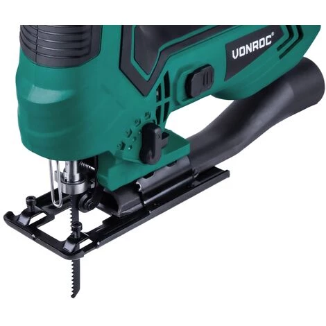 VONROC Scie Sauteuse 550W Avec Poignée Ergonomique Canon. 1 Lame De Scie Incluse – Récupération De Poussière – 4 Positions Pendulaires 2 VONROC Scie Sauteuse 550W Avec Poignée Ergonomique Canon. 1 Lame De Scie Incluse – Récupération De Poussière – 4 Positions Pendulaires – Image 2