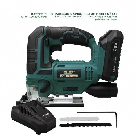 Scie Sauteuse Sans Fil 20 V Silex® ( Batterie 2 Ah ) 1 Scie Sauteuse Sans Fil 20 V Silex® ( Batterie 2 Ah )