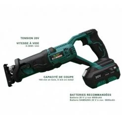 SCIE A SABRE Sans Fil 20V Silex® (SANS BATTERIE , SANS CHARGEUR ) . -Scie électrique portative Soldes 23696155 5