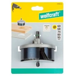 Scies Cloches 5 Lames, Multi Diamètre Ø 60,68,74,81,95, Pronfondeur De Coupe 33 Mm - Wolfcraft 2162000 -Scie électrique portative Soldes 24700271 4