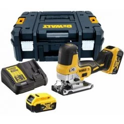 DeWALT DCS335P2 - Scie Sauteuse Sans Fil Li-Ion 18V XR (2x 5.0Ah) Dans TSTAK - Poignée T - Variable - Sans Balais