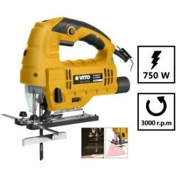 VITO PRO-POWER Scie Sauteuse LASER LED 750W VITOPropower + 5 Lames BOIS 9 Vitesses Guidage 45° Protection Lame 5 VITO PRO-POWER Scie Sauteuse LASER LED 750W VITOPropower + 5 Lames BOIS 9 Vitesses Guidage 45° Protection Lame -Scie électrique portative Soldes 24956574 3