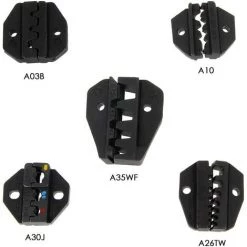 LANGRAY Pince à Sertir Pour Cables - Avec 5 Machoires Interchangeables - Un Tournevis - Pince à Sertir Outil De Sertissage - Un étui De Rangement -Scie électrique portative Soldes 26864205 4