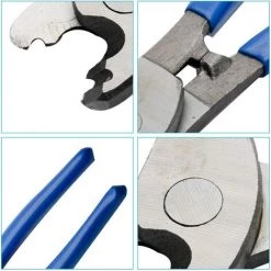 LANGRAY Pince à Dénuder 215 Mm Coupe-cable électrique Réglable Cisaille Cable électrique Outil De Coupe Pour Couper Les Cables Gainés En Aluminium, Cuivre Et Plastique -Scie électrique portative Soldes 27074780 5