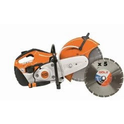 Découpeuse Thermique TS420 350mm/14 STIHL + 5 Disques LBA60 Ø350