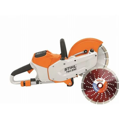 Découpeuse Thermique TSA230 STIHL + 2 AP300 + 1 AL500 + 1 Disque GX-U12 Ø230 1 Découpeuse Thermique TSA230 STIHL + 2 AP300 + 1 AL500 + 1 Disque GX-U12 Ø230
