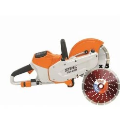 Découpeuse Thermique TSA230 STIHL + 2 AP300 + 1 AL500 + 5 Disque GX-U12 Ø230