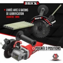 BRICK Scie Circulaire 1200W Double Lame Multimatériaux -Scie électrique portative Soldes 2747022 4