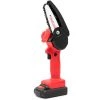 HAPPYSHOPPING Mini Scie A Chaine Electrique Sans Fil Rechargeable Scie A Chaine A Batterie Au Lithium Scie Electrique Scie A Bois Red Une Batterie Et Une Charge Norme Europeenne 220V, Emballage En Plastique