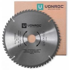 VONROC Lame De Scie Pour Scie Sur Table – 210 X 30 Mm – 60 Dents