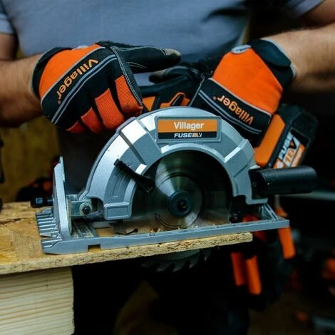 Scie Circulaire Sans Fil 18V 165 Mm Avec Batterie Et Chargeur Fuse VLN 1620 Villager - Orange 3 Scie Circulaire Sans Fil 18V 165 Mm Avec Batterie Et Chargeur Fuse VLN 1620 Villager - Orange – Image 3