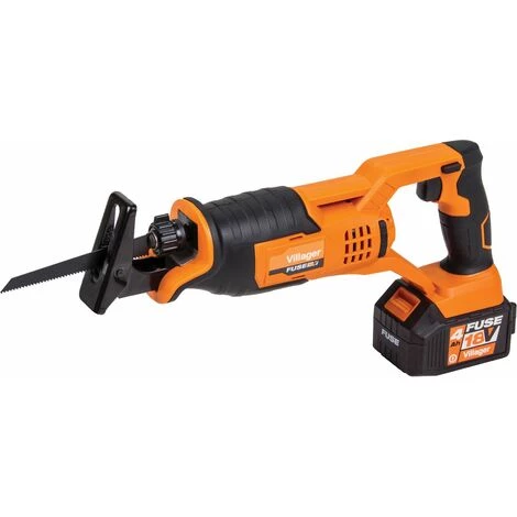 Scie Sabre Sans Fil 18V Coupe 15 Cm Avec Batterie Et Chargeur Fuse VLN 1520 Villager - Orange 2 Scie Sabre Sans Fil 18V Coupe 15 Cm Avec Batterie Et Chargeur Fuse VLN 1520 Villager - Orange – Image 2