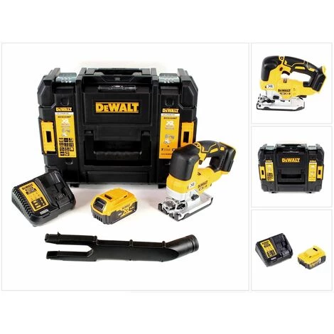 DeWalt DCS 334 P1 Scie Sauteuse Pendulaire Sans Fil 18 V Brushless + 1x Batterie 5,0Ah + Chargeur + Coffret De Transport 5 DeWalt DCS 334 P1 Scie Sauteuse Pendulaire Sans Fil 18 V Brushless + 1x Batterie 5,0Ah + Chargeur + Coffret De Transport – Image 5