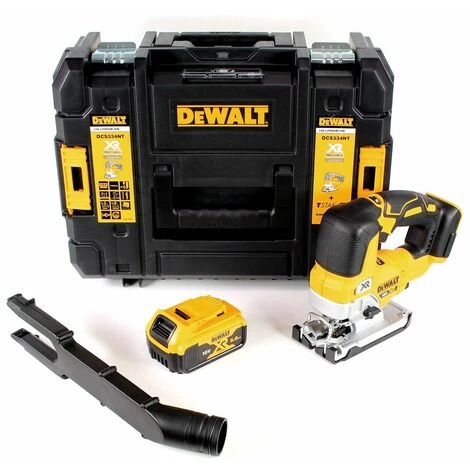DeWalt DCS 334 NT Scie Sauteuse Pendulaire Sans Fil Brushless + 1x Batterie 5,0Ah + Coffret De Transport - Sans Chargeur 4 DeWalt DCS 334 NT Scie Sauteuse Pendulaire Sans Fil Brushless + 1x Batterie 5,0Ah + Coffret De Transport - Sans Chargeur – Image 4