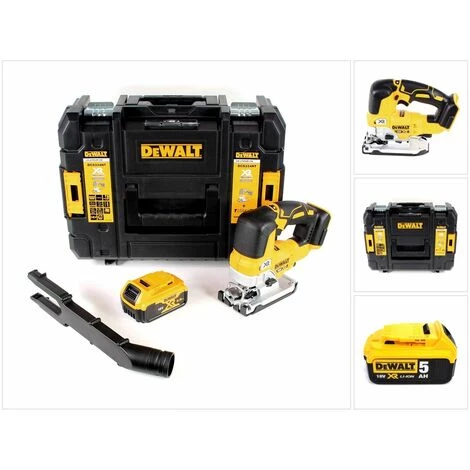 DeWalt DCS 334 NT Scie Sauteuse Pendulaire Sans Fil Brushless + 1x Batterie 5,0Ah + Coffret De Transport - Sans Chargeur 5 DeWalt DCS 334 NT Scie Sauteuse Pendulaire Sans Fil Brushless + 1x Batterie 5,0Ah + Coffret De Transport - Sans Chargeur – Image 5