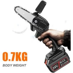 HAPPYSHOPPING Gauge One Power One Charge Scie D'elagage A Main Noire Petite Scie Electrique Sans Fil Outil De Jardinage Portable -Scie électrique portative Soldes 28495892 5