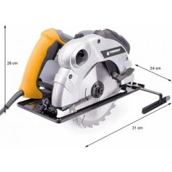 POWERMAT Scie Circulaire à Bois Avec Laser 2250 W 2 Disques 185 Mm 24/40 Dents -Scie électrique portative Soldes 28679566 4